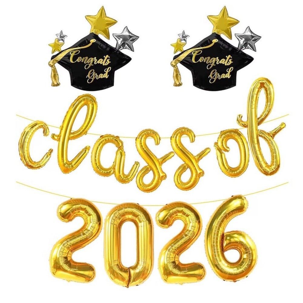 Class of 2026 Graduation Balloon Decoration Set – New Sealed